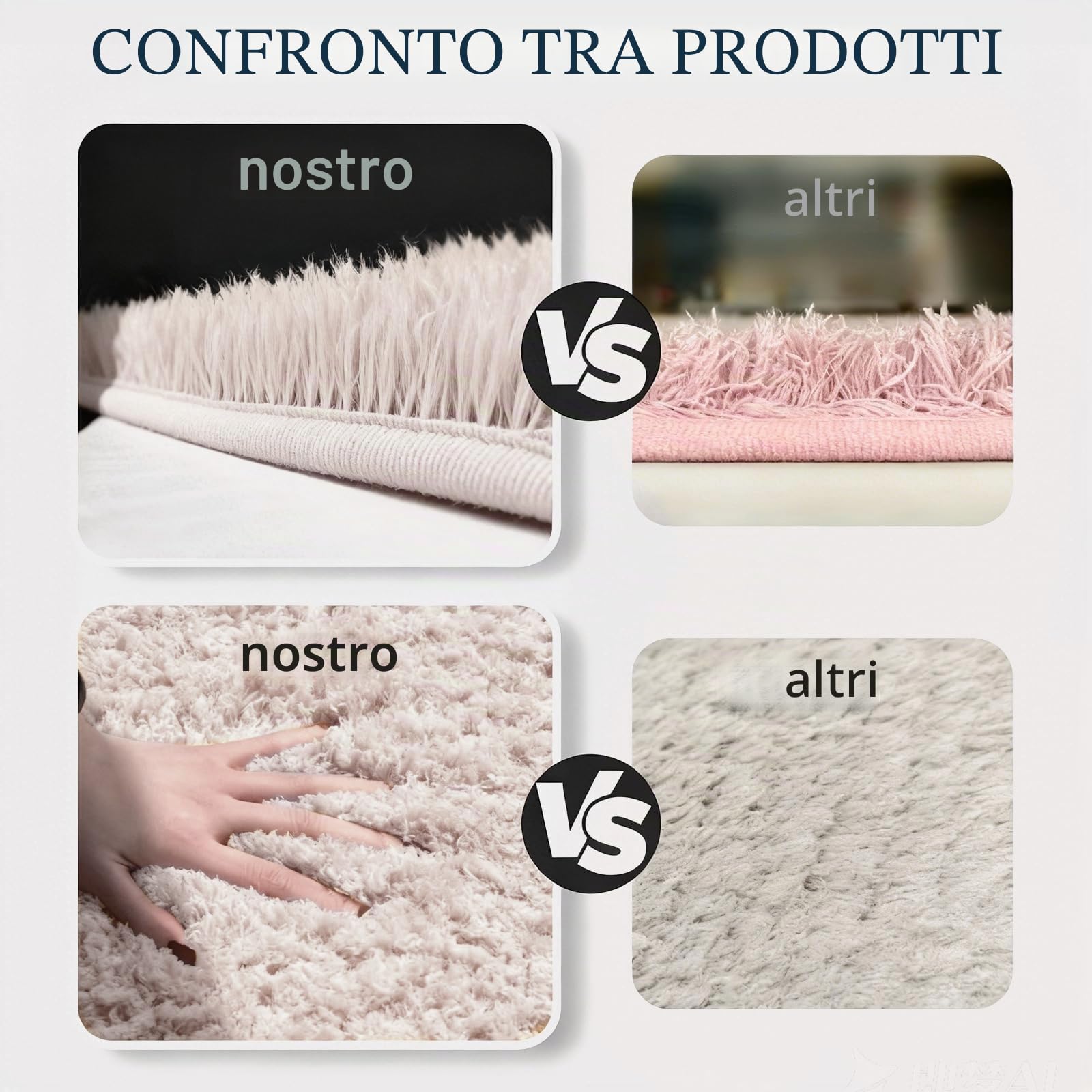 CECOMBINE Tappetino da bagno a forma di L, tappetino da doccia angolare in microfibra, antiscivolo, assorbente, con fondo antiscivolo, dimensioni interne 80 x 80 cm, tappeto per bagno, vasche, casa