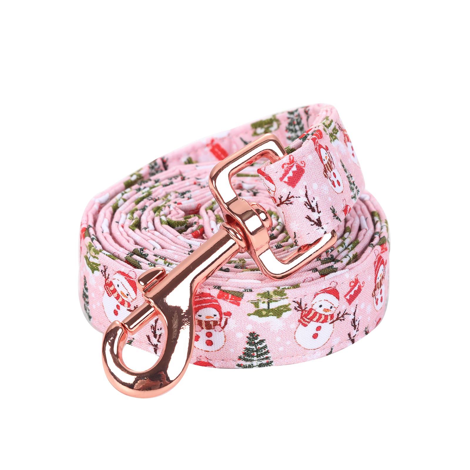 Bobo Rainbow Dog Leash, Christmas Dogs Leashs Christmas Tree Print Heavy Duty Adjustable Dog Leash for Small Girls Dogs