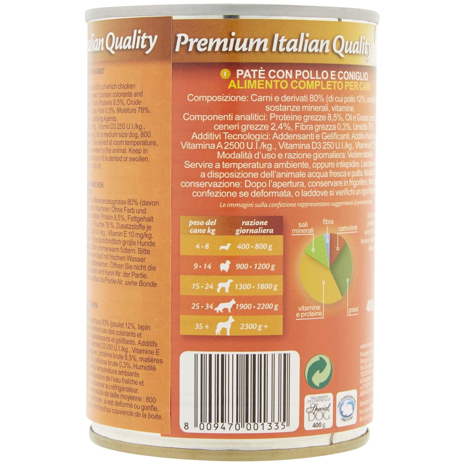 Monge Special Dog Plate con Pollo e Coniglio, 1 Einheit