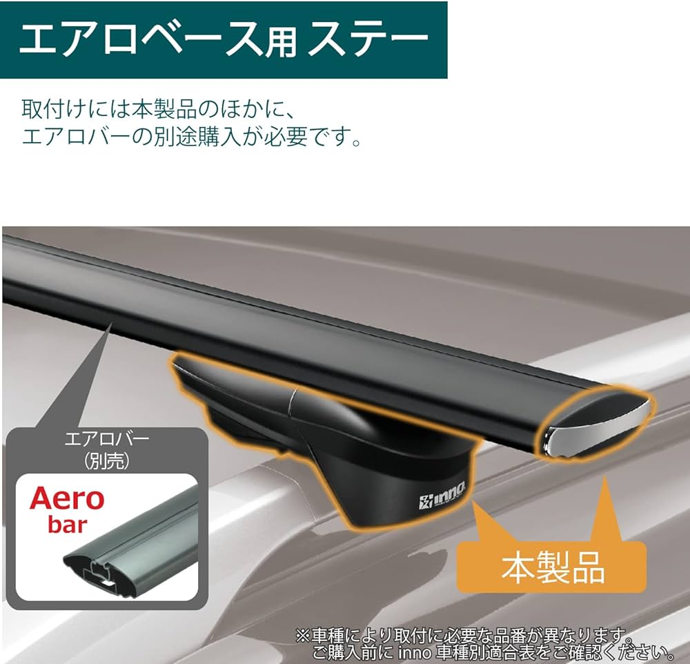 Carmate inno system carrier Aero Base Station Sul - type roof rail