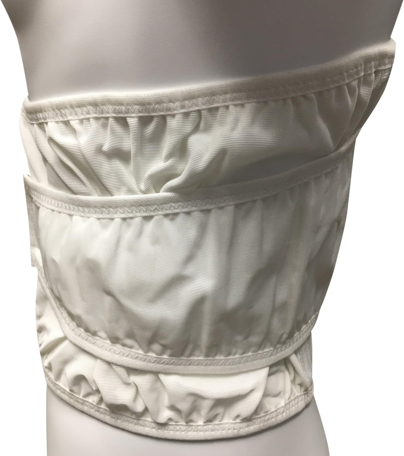 OTC Lower Back Metal Stay Insert Strong Mesh Elastic Universal Lumbo-Sacral Support, White, Universal