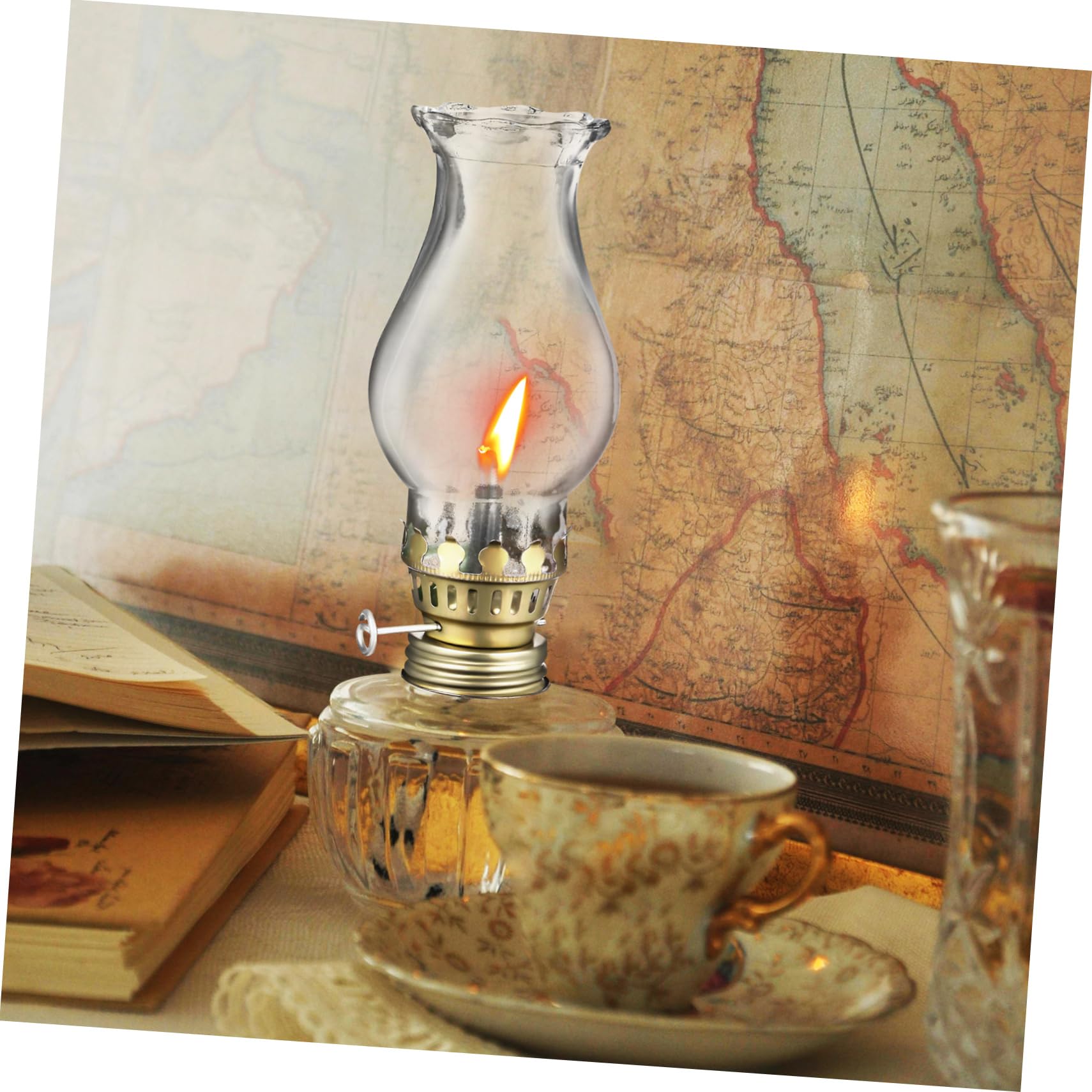 Amazon.co.jp : Ciieeo オイルランプシェードセット ガラス製ランプ