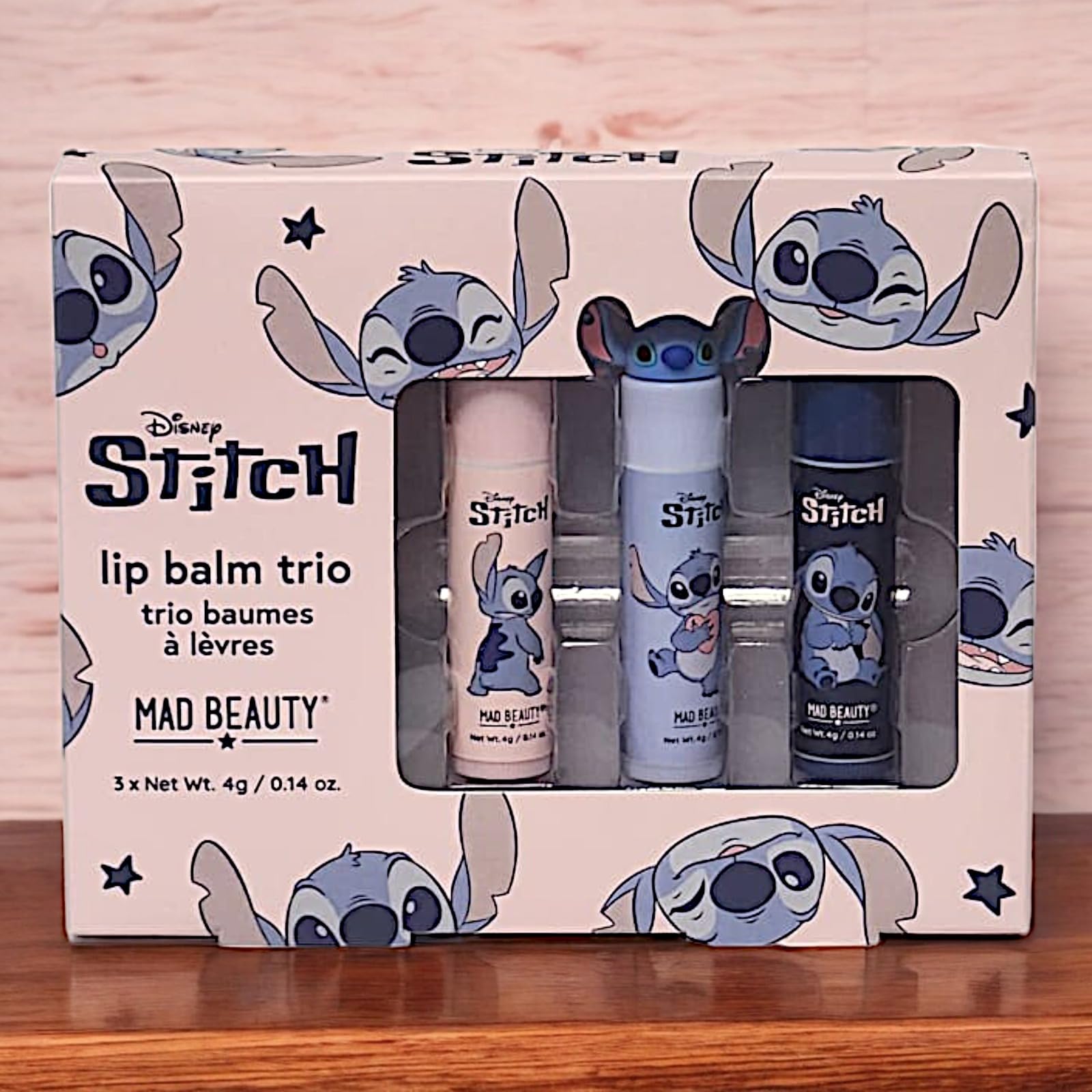 Lilo & Stitch Lip Balm Trio: Frutti Flavored Lip Gloss - A Novelty Gift for Sweet Smiles 4gx3, turquoise, pink, blue - Image 3