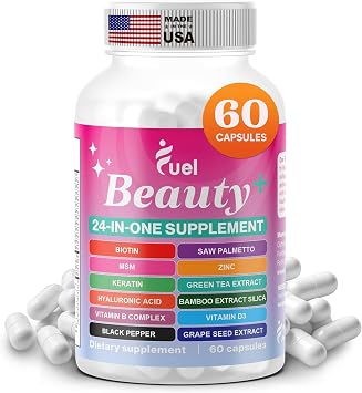 Fuel Beauty+ 24-in-1 Hair, Skin & Nails Vitamins for Women