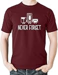 Witty Fashions Never Forget Floppy Disk VHS Cassette Tape Music Men's T-Shirt