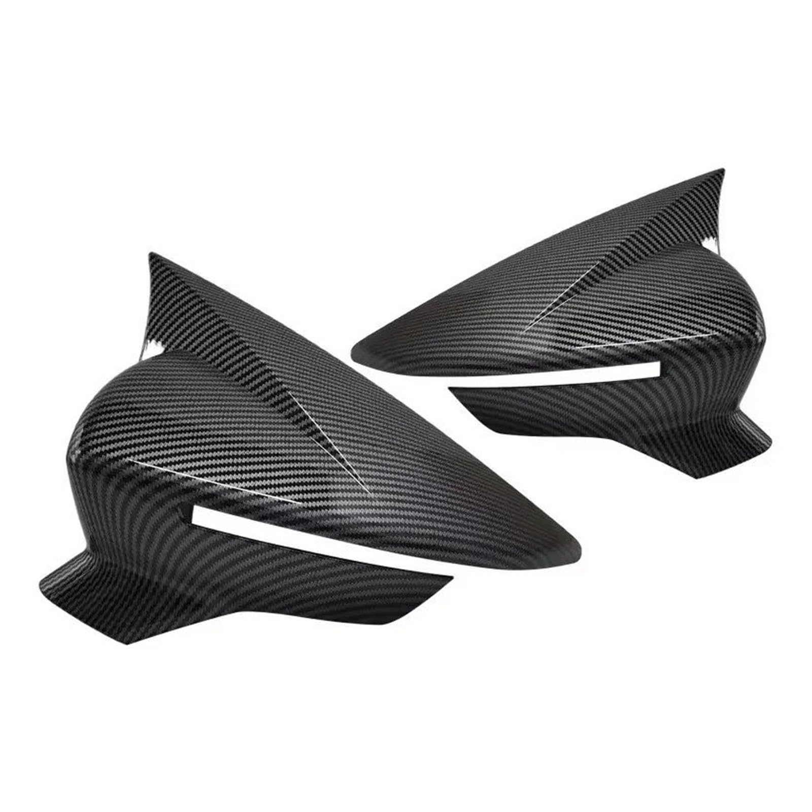 Rearview Mirror Cover Cap for SEAT for Leon MK3 5F 2013-2019 for Ibiza MK5 2017-2020 Rearview Mirror Cover Wing Cap Case Sticker(Carbon Look)