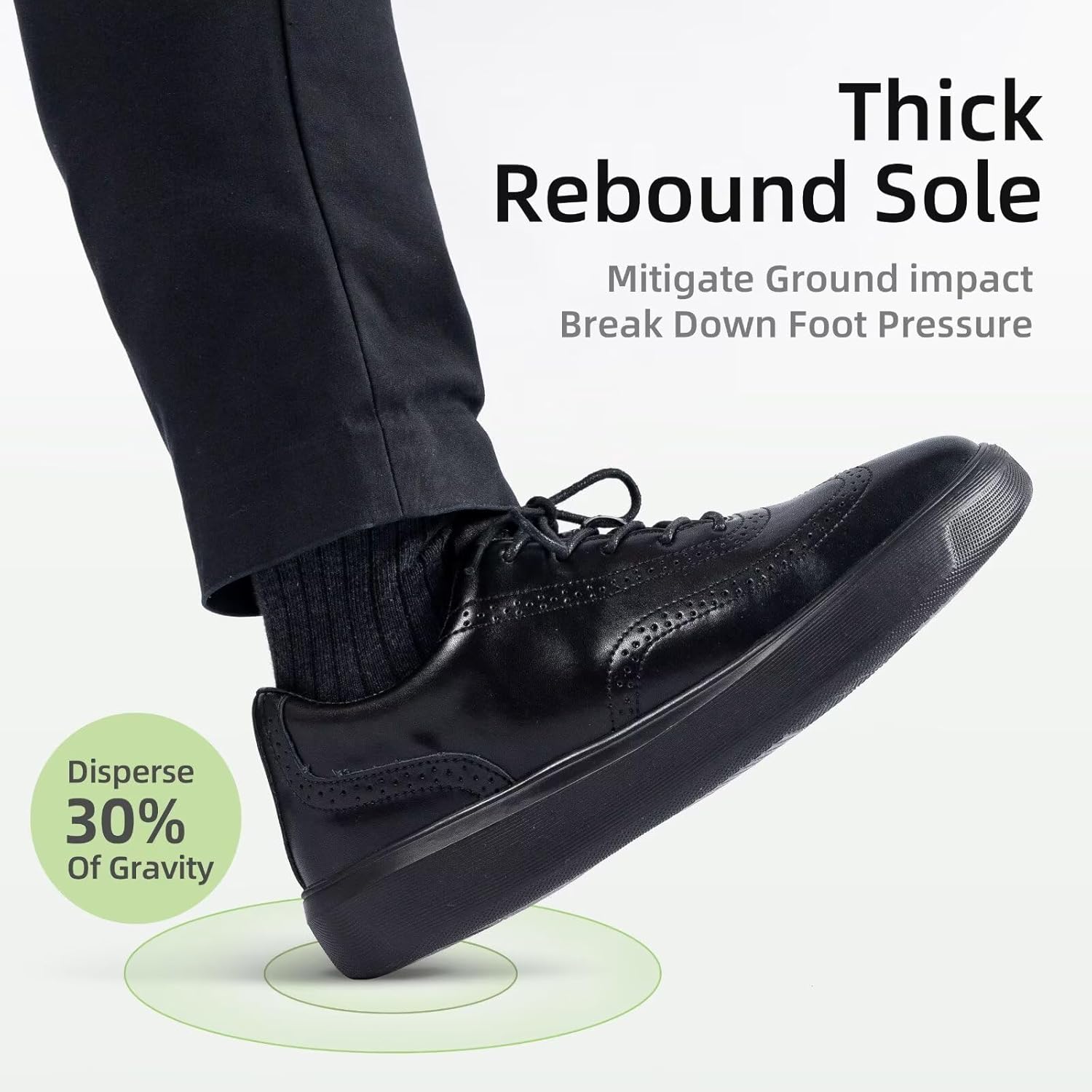 OrthoComfoot Men's Orthopedic Arch Support Oxford Shoes - Image 6