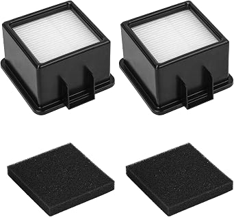 2Pcs F43 HEPA Filter and Foam Filters for Dirt Devil UD20005 UD20010 Cyclonic Quick Vac Upright Vacuums, 2PY1105000 1PY1106000 f43 Filter and Foam Filter