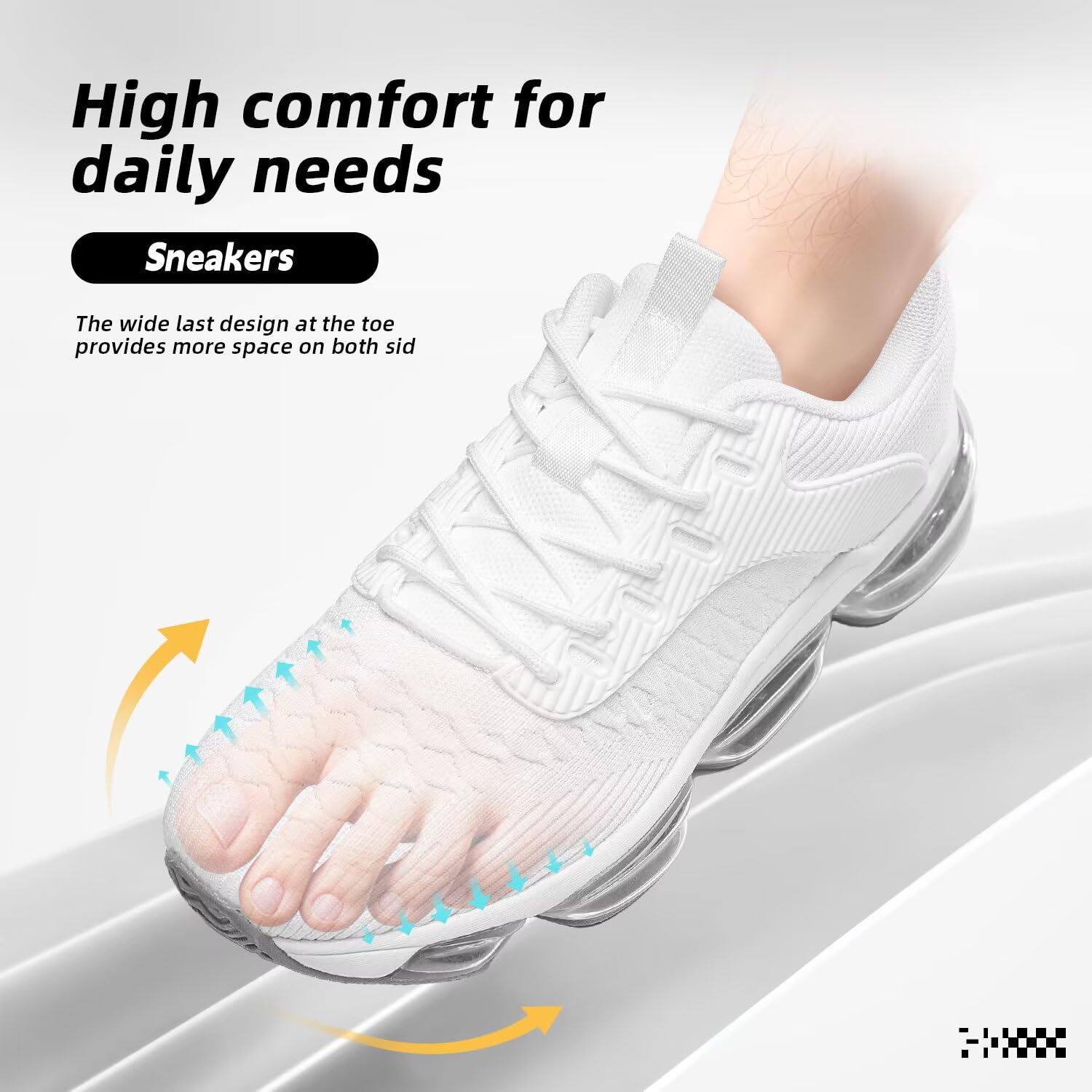 Socviis Herren-Laufschuhe, rutschfest, Workout, Freizeit, Sport, Walking, Basketball, Sneaker, modisch, Tennis, Fitness, Turnschuhe