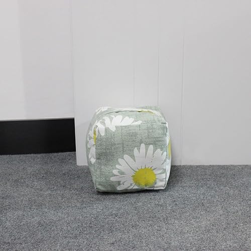 Vista 49 de Tope de puerta decorativo con peso, tope de puerta de tela con asa, cubo cuadrado resistente, protectores de pared para el hogar, oficina, A