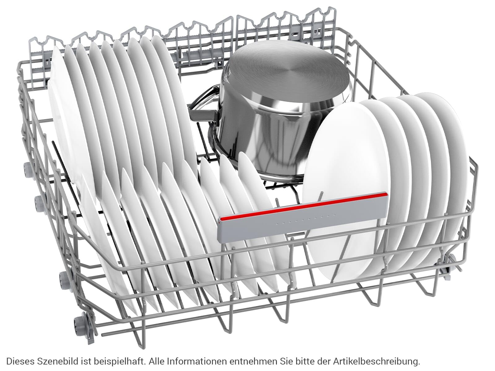 Bosch SBV6YCX02E, Serie 6, Smarter XXL-Geschirrspüler Vollintegriert, 60 cm, Besteckschublade, Spülmaschine Made in Germany, Zeolith Trocknung, besonders leise, höhenverstellbarer Oberkorb, AquaStop