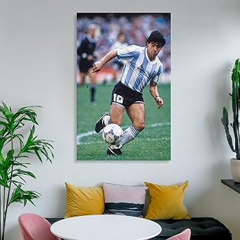 ディエゴ・マラドーナ & ペレ ポスター Amazon.co.jp: アート