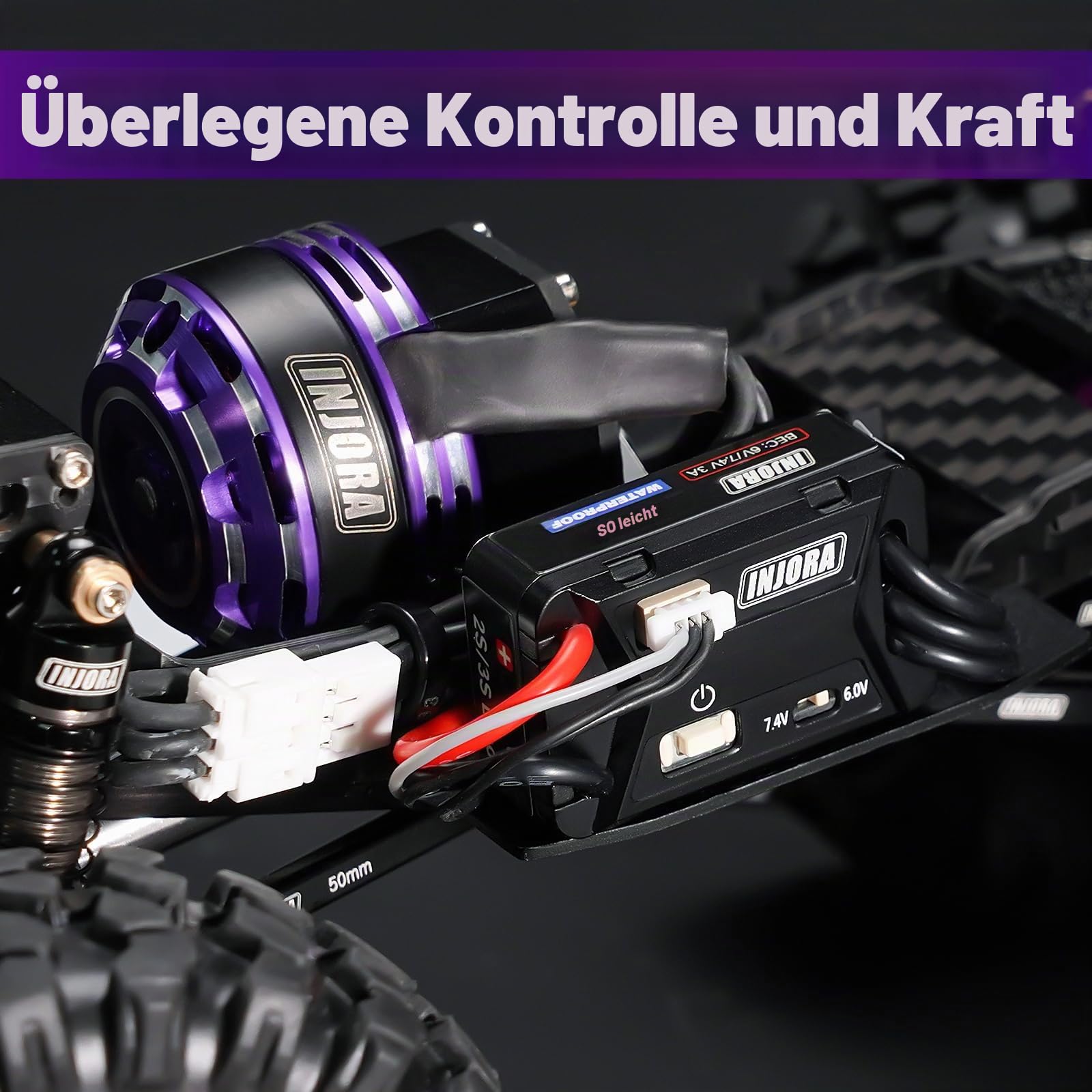 INJORA MBL32 G2 Wasserdichter Mikro Brushless Regler mit Anleitung für 1/24 1/18 RC Crawler TRX4M Ascent18 SCX24