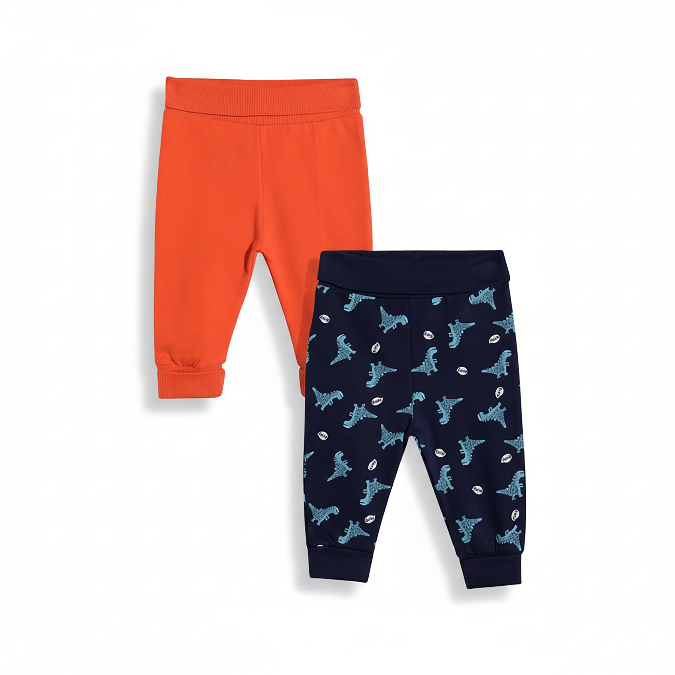 mothercare Baby Boys Joggers Soft Cotton Blend 2-Pack Tiny Baby Multi-Color-picture-12