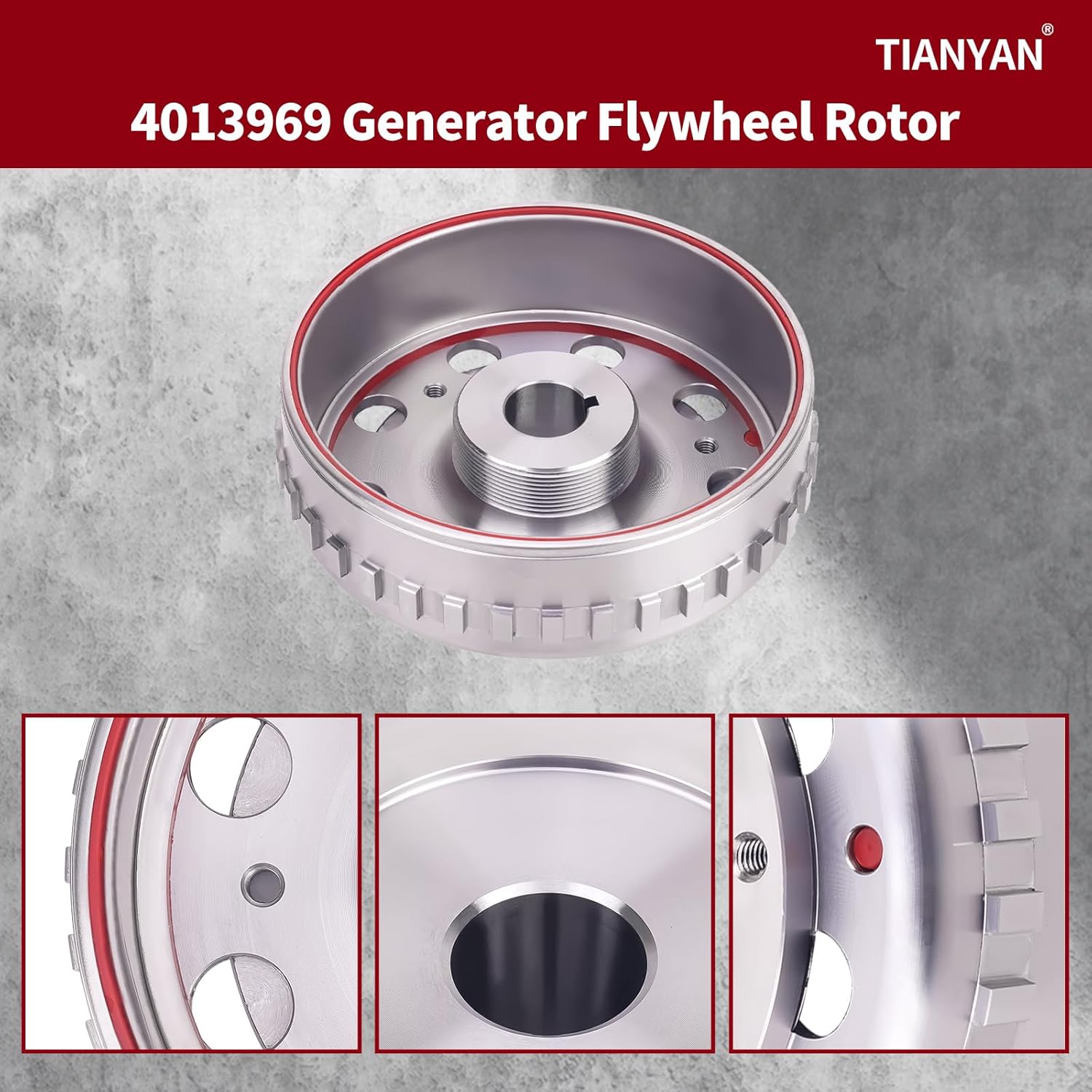 TIANYAN 4013969 Magneto Generator Flywheel Rotor Compatible with Polaris RZR XP 900 1000,ACE 570 EFI,Ranger 570,Sportsman ACE 570 2015