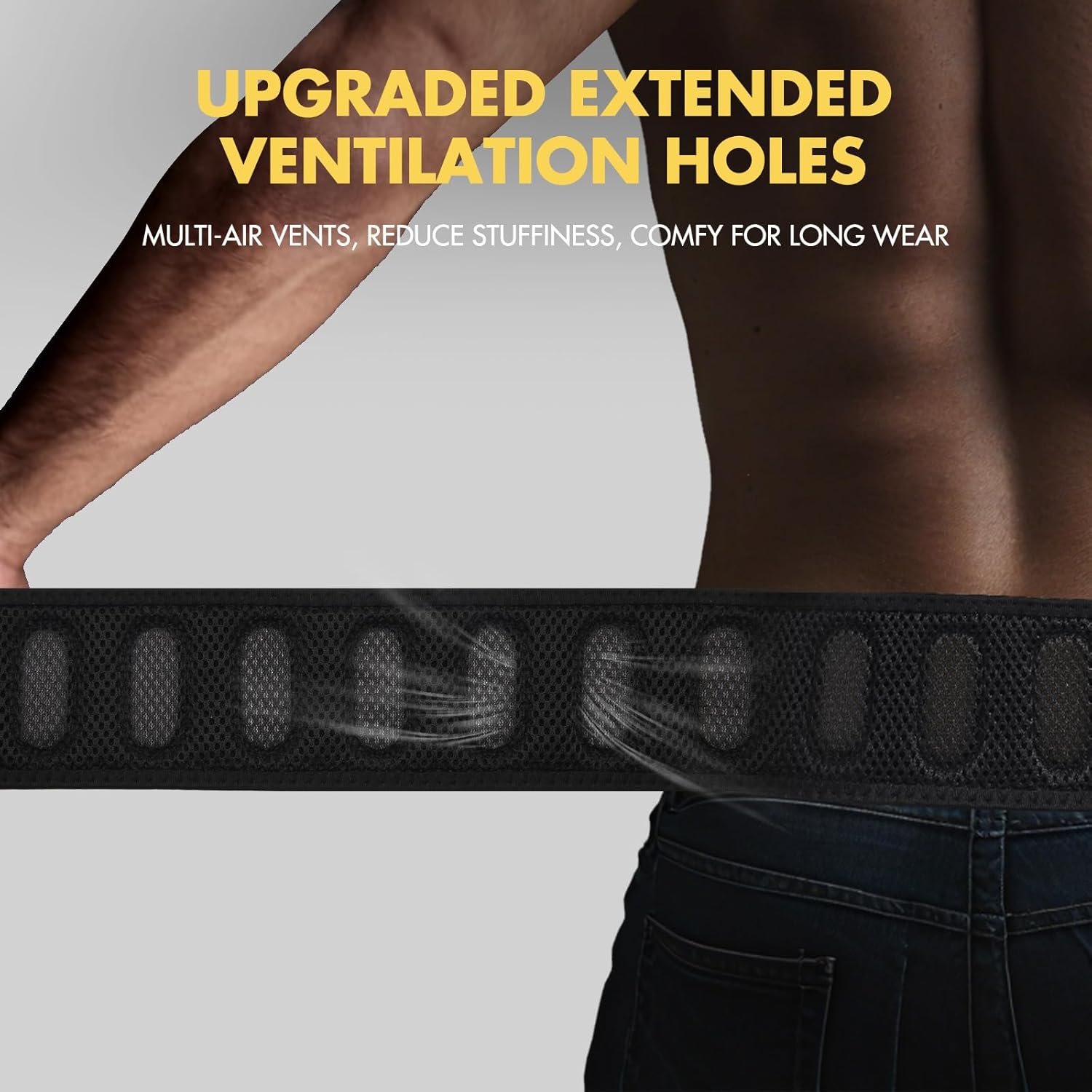 Breathable Belly Band Holster for Carry, Adjustable Elastic Belly Holster for Men & Women, with Two Mag Pouch, Ice Silk Lining, More Vents, Comfortable Holster Belt Fit Glock Taurus Luger - Image 3