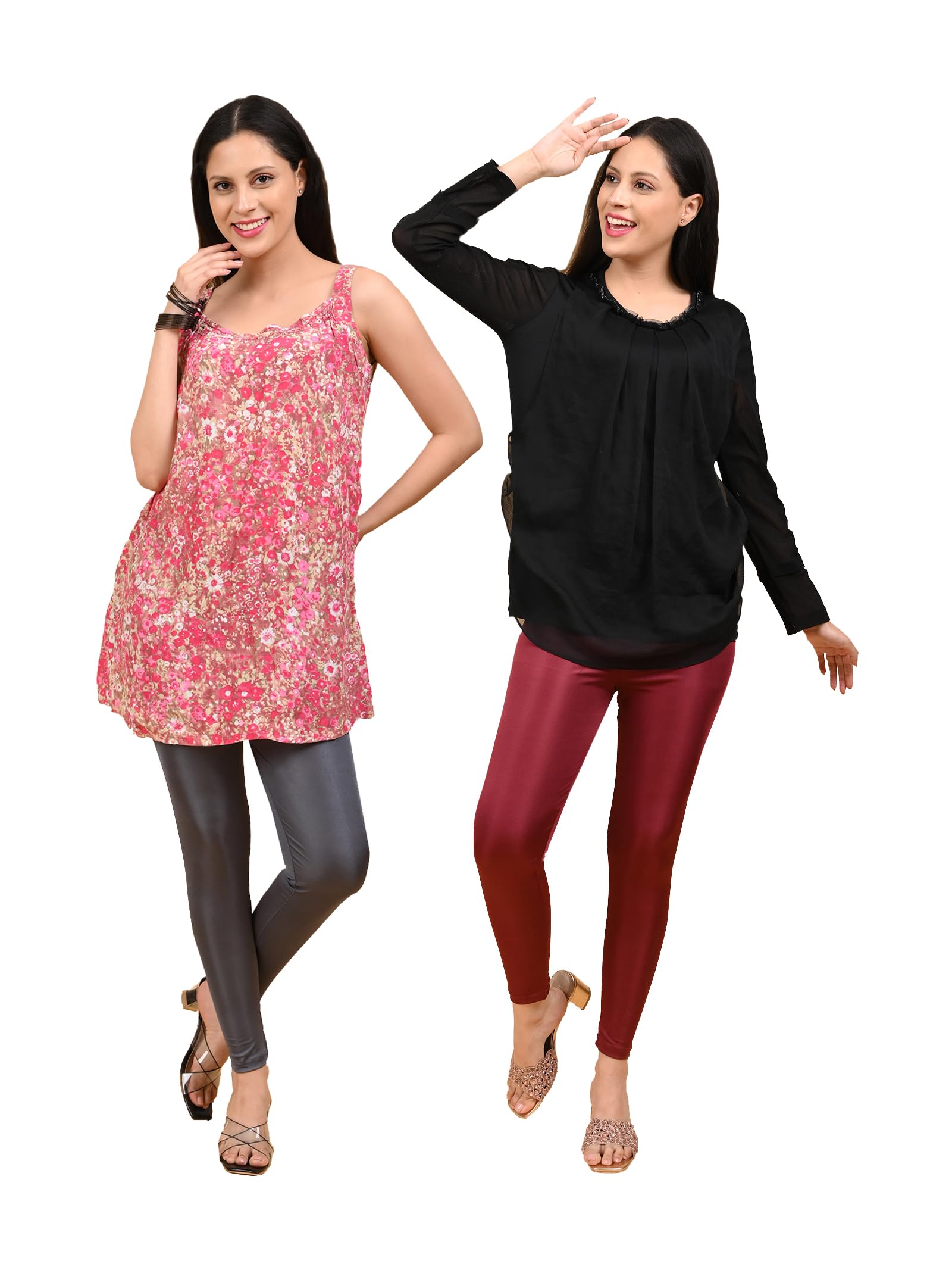 coppersmith Leggings for Women Full Length Combo-picture-14