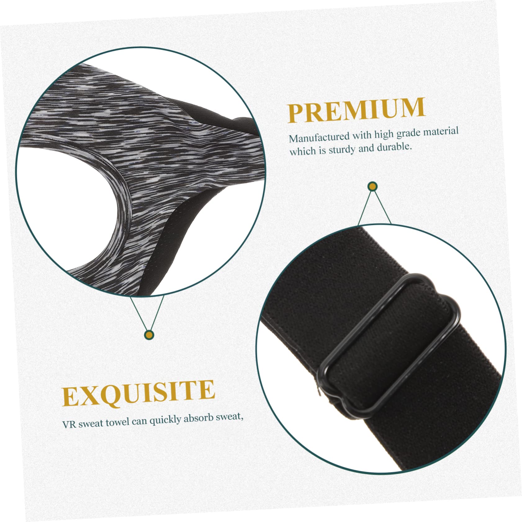 4pezzi Coperchio Maschera Vr e Traspirante Copertura Per Auricolari Virtuali Facile Da Pulire e Comoda Adatta Diverse Forme Del Viso e Circumferenze Della Testa