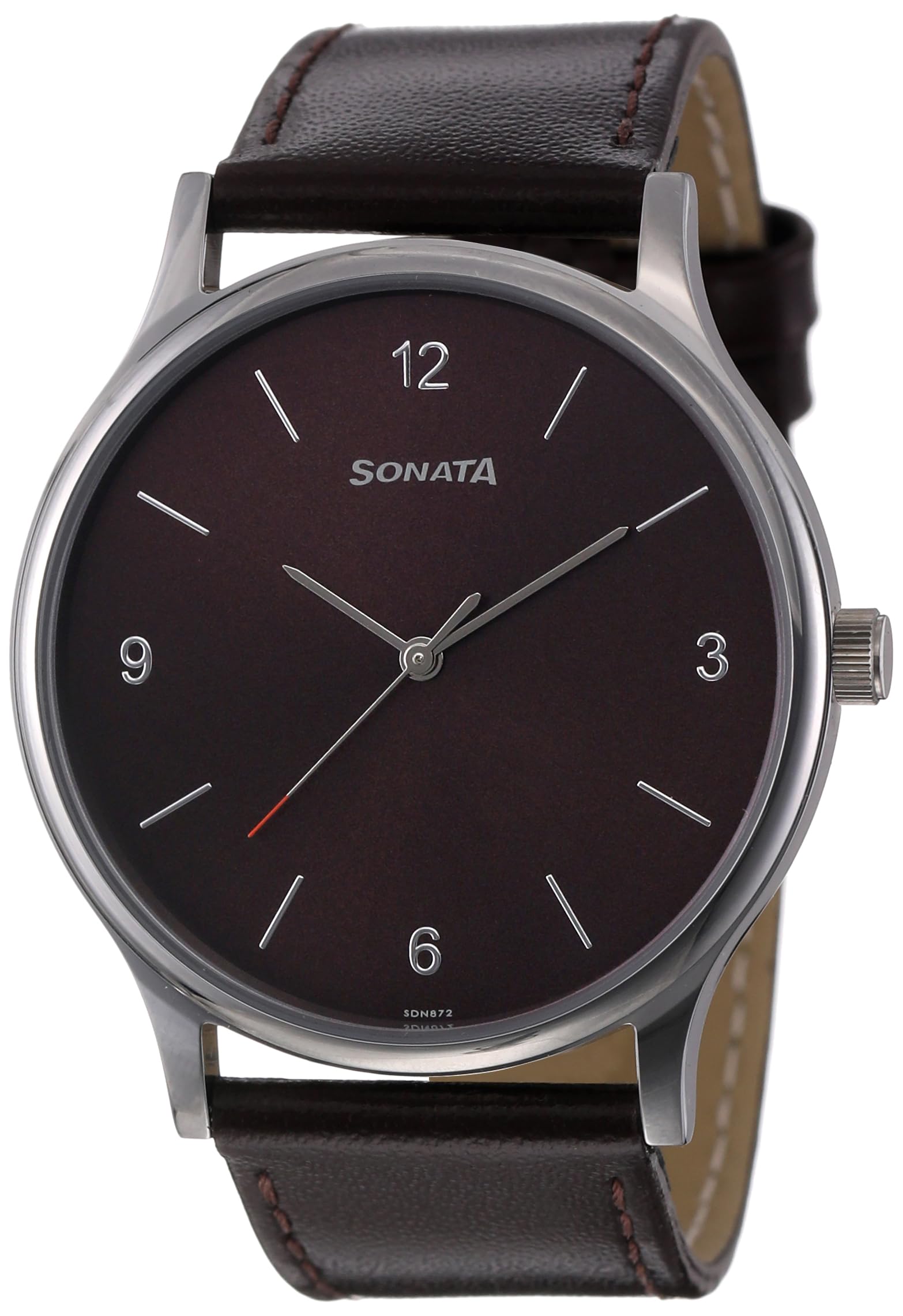 Fastrack Leather Sonata Quartz Analog Brown Dial Watch for Men-77105Sl10, Band Color:Brown (B0C5N1GG68) Amazon Price History, Amazon Price Tracker