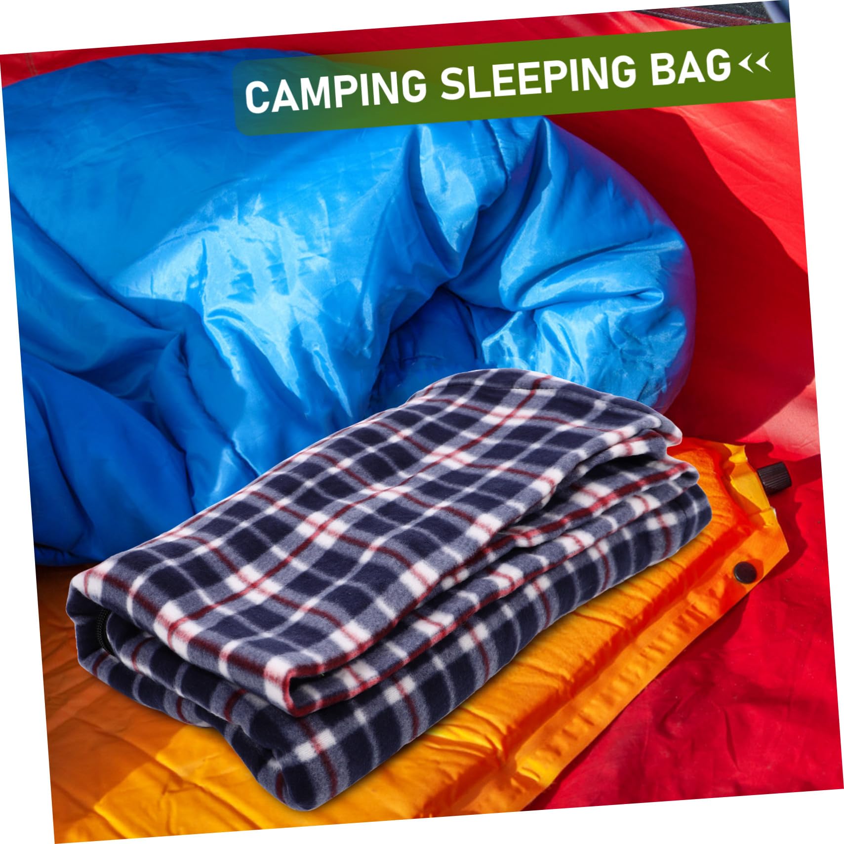 BESTonZON Outdoor Daunenschlafsack Leicht Kompakt Fleece Inlett aus 180x75cm Faltbar Tragbar Camping und Reiseschlafsack für Erwachsene Innen und Außeneinsatz Beim Wandern Picknick