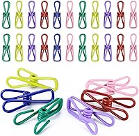 Vista 11 de 50 unids 2.2 pulgadas coloreados alfileres impermeables de metal Chip Clips Clip de acero para bolsa de alimentos, bolsa de papas fritas, papel