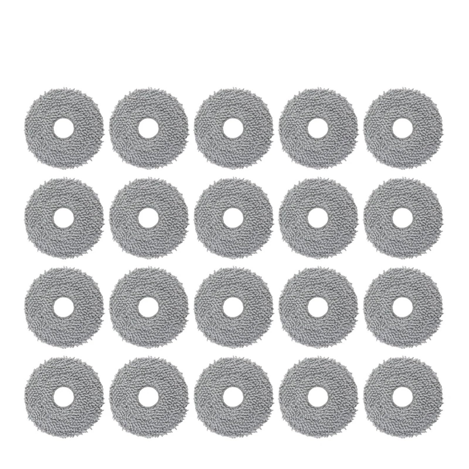 HIZON Robot Vacuum Cleaner Spare Parts Mop Cloth Pad，Compatible For Xiaomi，S10+ / S10 Plus / S20 Plus(Mop-20PCS)
