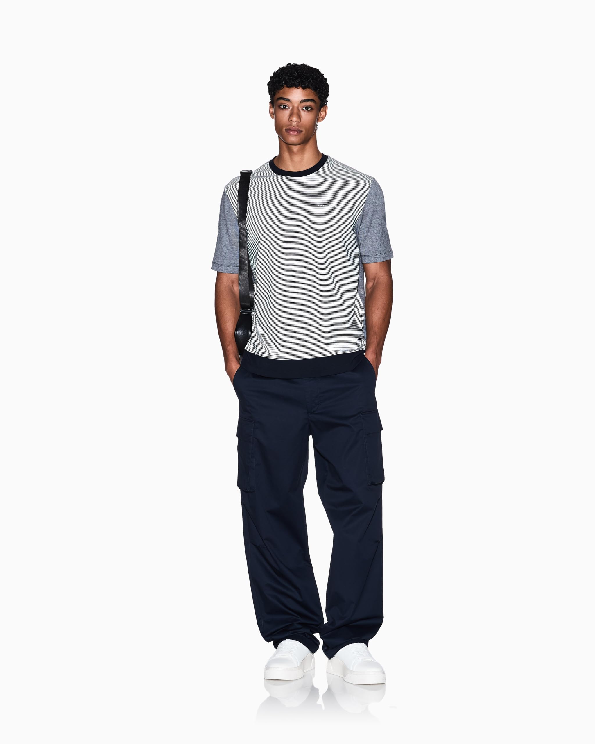 Armani Exchange Navy Blue Twill Cargo Pants Size 30