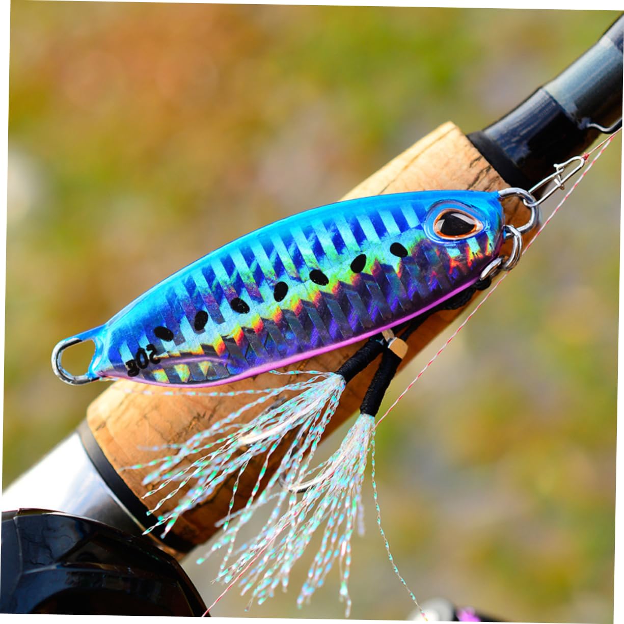 Toyvian Esche Metalliche a Forma di Pesce 5 Pezzi per Pesca All'aperto | Design Riflettente, Riutilizzabili e Resistenti All'usura, Sistema di Trasferimento della Gravità, Set da 5