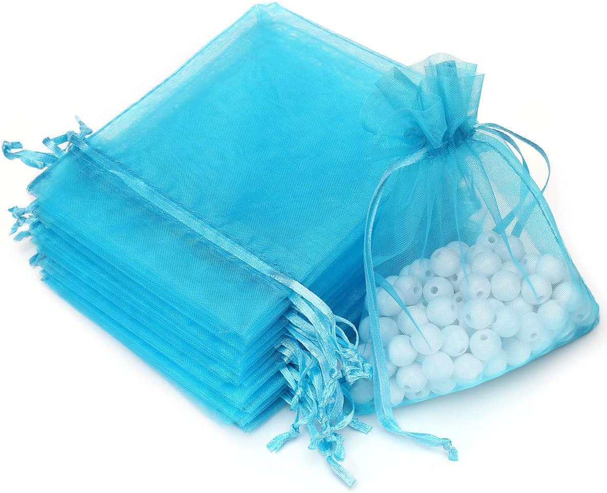 brown leaf 10X14 cm Sky Blue Organza Potli Bags Pouch Jewelry Pouch Best for Wedding Party Supply Return Gifting Bags (20) (B0BR8GRHWW) Amazon Price History, Amazon Price Tracker