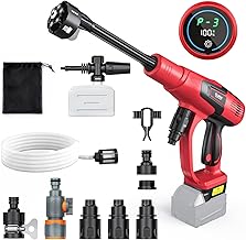 Ecarke Car Cleaning Tools Compatible with Milwaukee 18V Battery, 6-in-1 Nozzle Foam Cannon for Car Floor (Tool Only, No Battery Included)