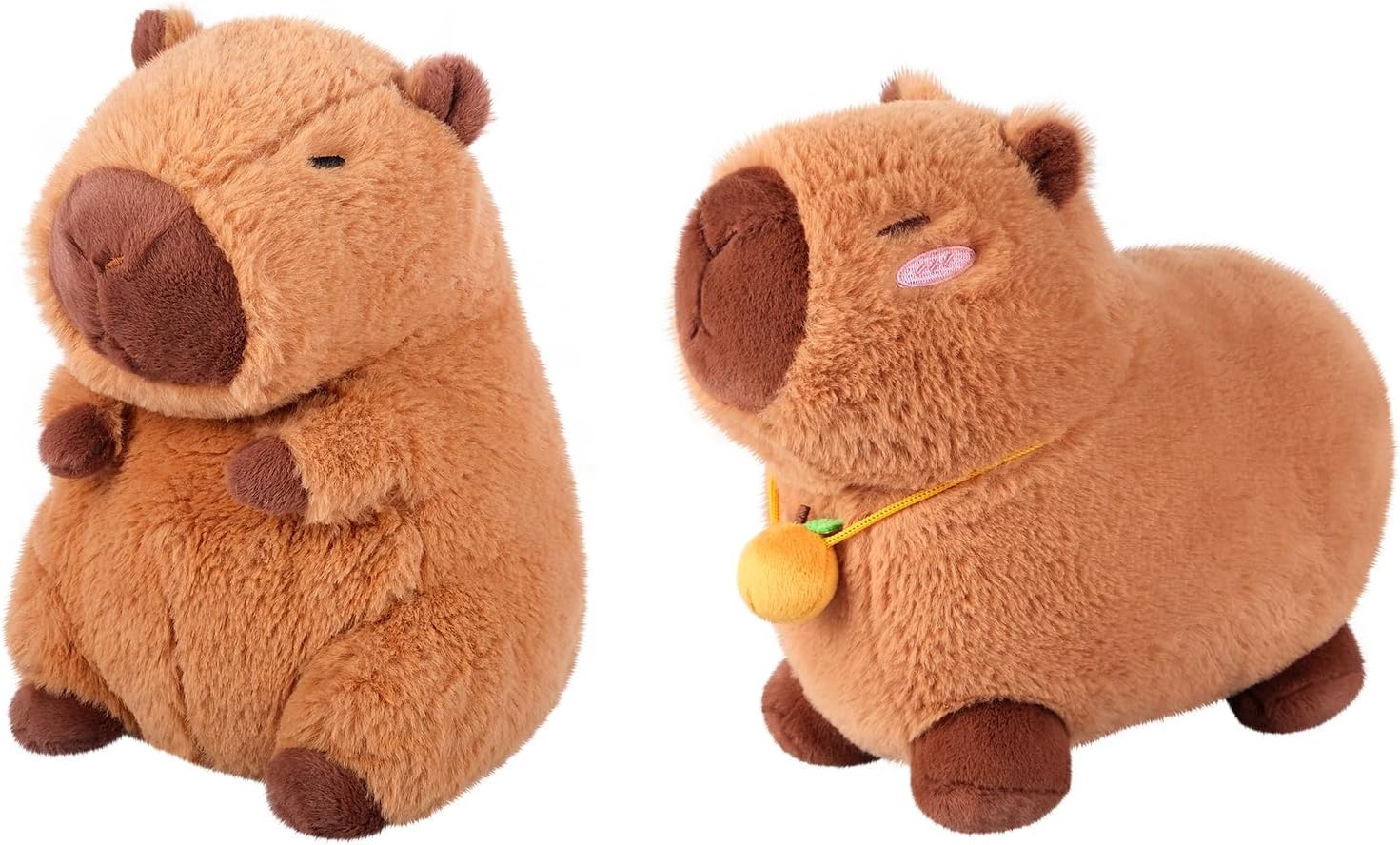 SuzziPals Heatable & Coolable Capybara Plush, Microwavable Stuffed Animal Heating Pad for Soothing & Relaxation, Lavender Scent Plush Toys for Stress Relief, Capybara Plushies Gift for Kids & Adults