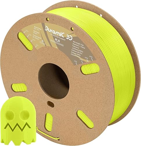 Miniatura 27 de DURAMIC 3D - Filamento de ácido poliláctico mate de 1.75mm negro, carrete de cartón de 1kg con acabado mate, filamento para impresora 3D PLA