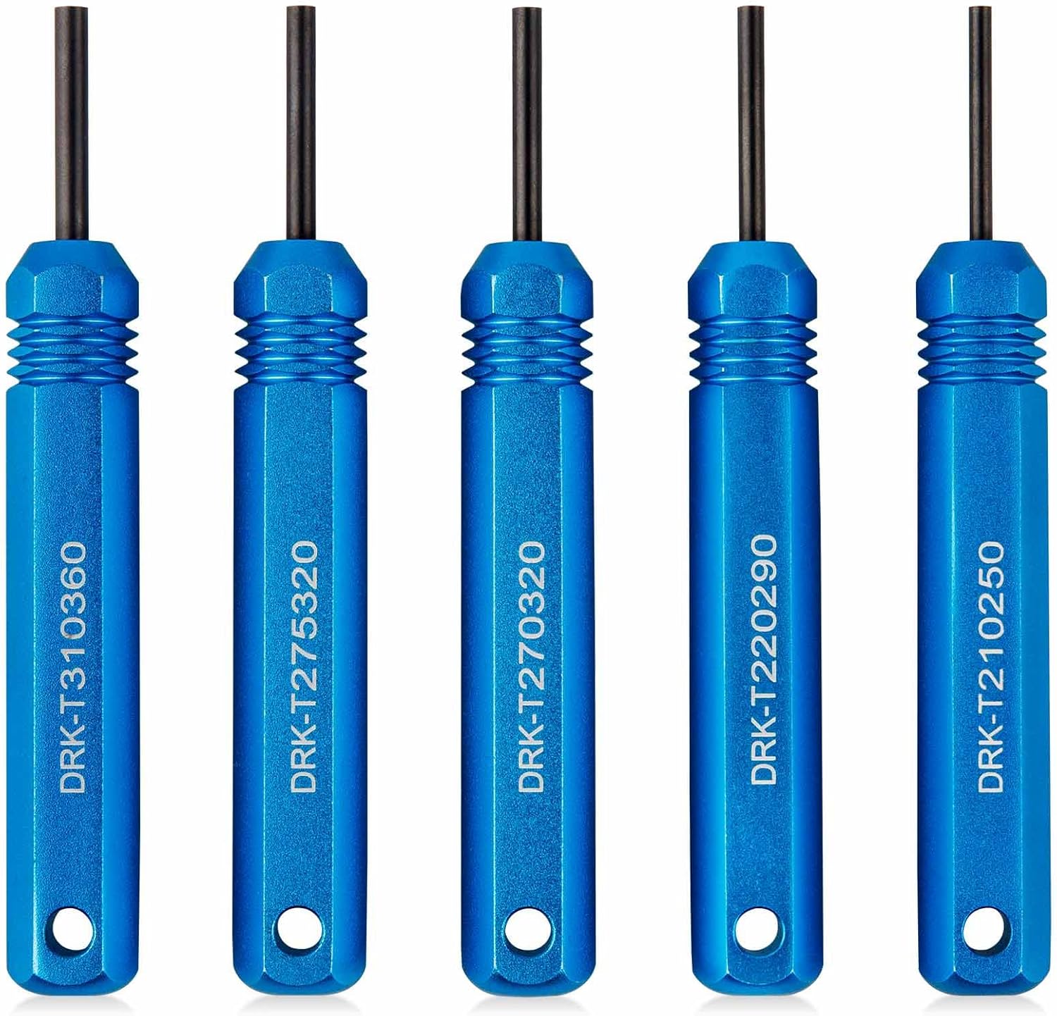 JRready ST5228 Extractor Tools, Removal Tools Kit voor JSTAMP .062 Molex .062 & .093 &rdquo; Pin and Socket Connectors, Male and Female Connector Tube Type Pin Extractor Tool kit 5PCS Maten