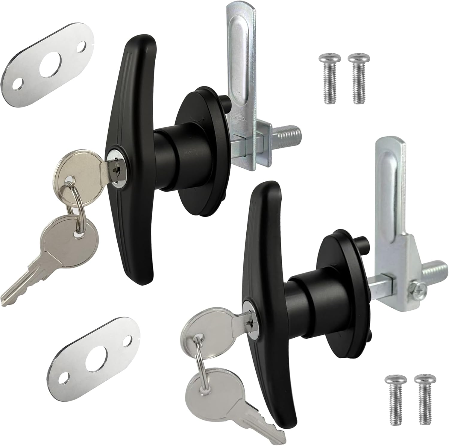 Truck Cap Lock Replacement Parts Fits Leer are Camper Shell Accessories T Handle Latch Door Lock for Pickup Topper Keyed Alike(Left & Right)