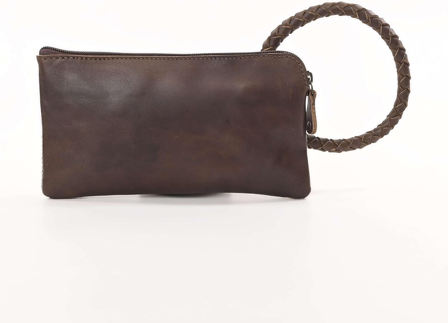 Merbaa Beauty Clutch - Elegant Handcrafted Cowhide Hairon and Leather Clutch with Comfortable Handles