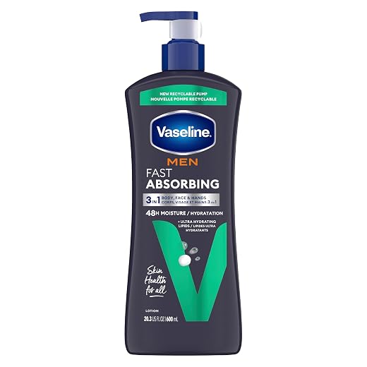 Vaseline Men Body & Face Lotion 24.5 Fl Oz (725 Ml) [Personal Care] by UNILEVER .