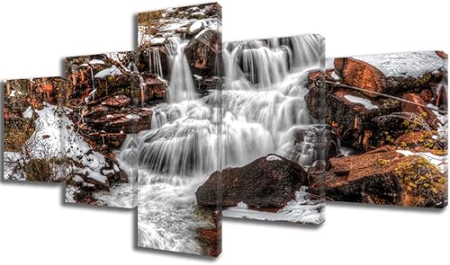 Vista 274 de Paisaje de 5 piezas pintura sobre lienzo