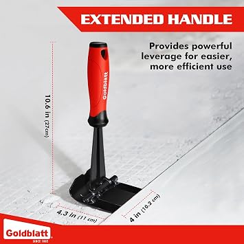 Goldblatt Trim Puller, 4-Inch Tile Removal Tool Baseboard Removal Tool