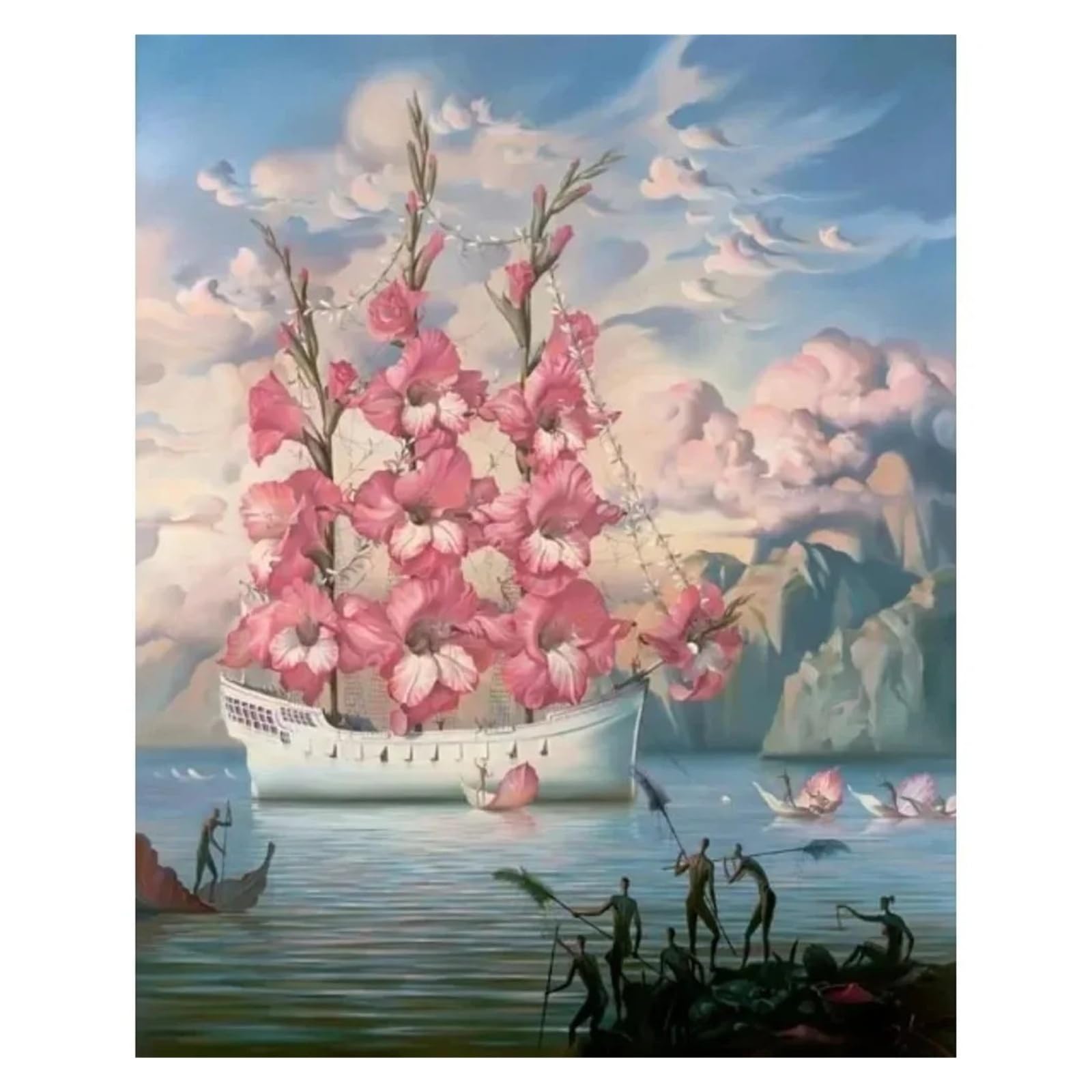 Xenite H Wall Art Canvas Prints Surrealism Poster Abstract Landscape Canvas Painting And Print Ome Wall Art Pictures Decoration(,30X40cm)