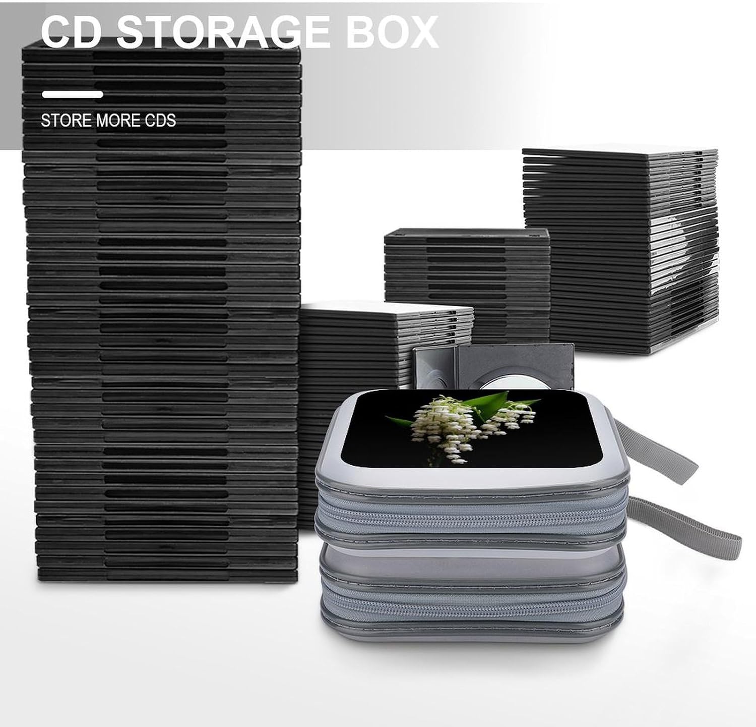 Some Lilies of The Valley CD Case CD Storage Box DVD Sleeves
