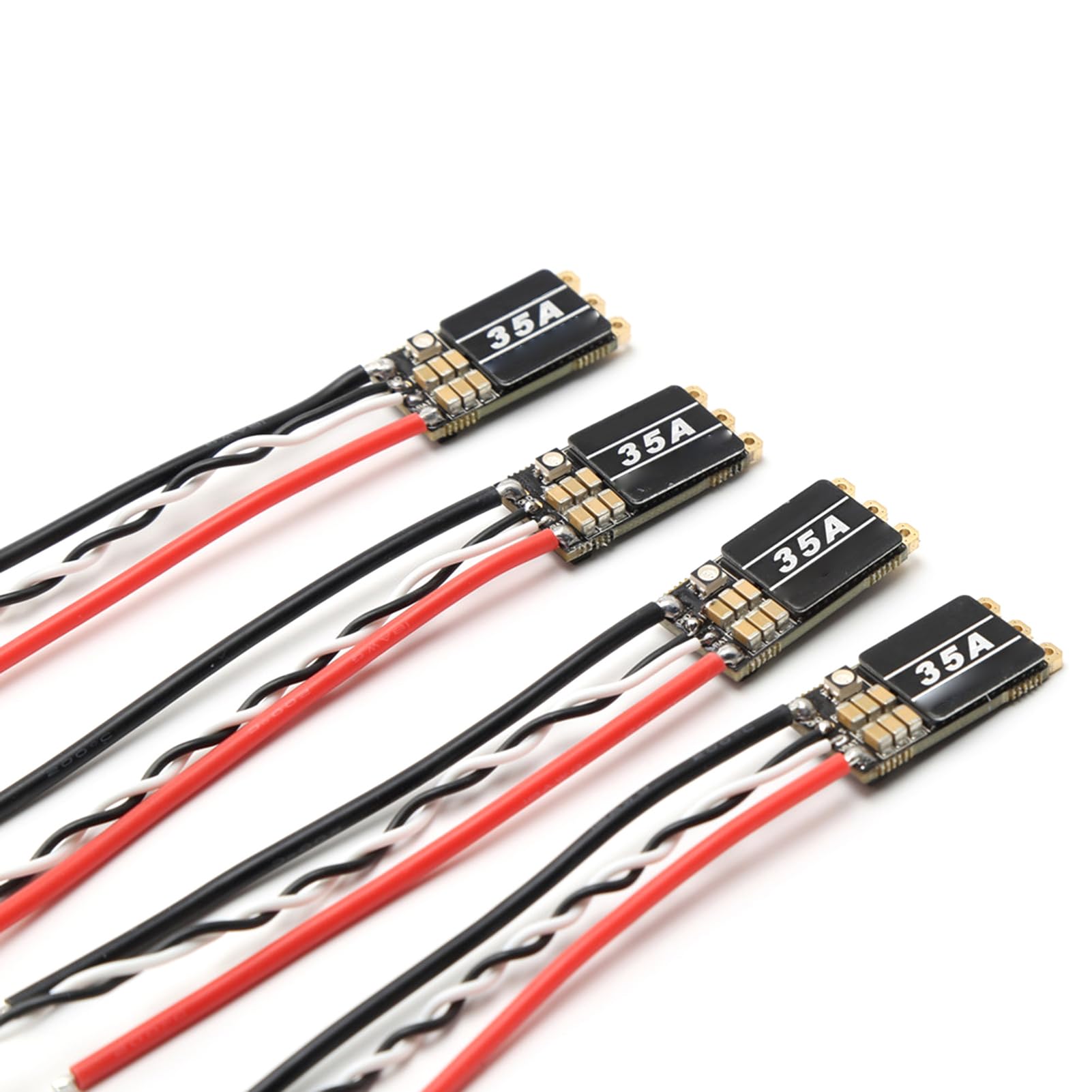 Alomejor 35A ESC do Drona RC FPV, Kompaktowy Bezszczotkowy Elektroniczny Regulator Prędkości z diodą LED RGB, Szybki Układ Sterujący, Przepustnica DSHOT150 300 600, Niezbędna część dla Entuzjastów