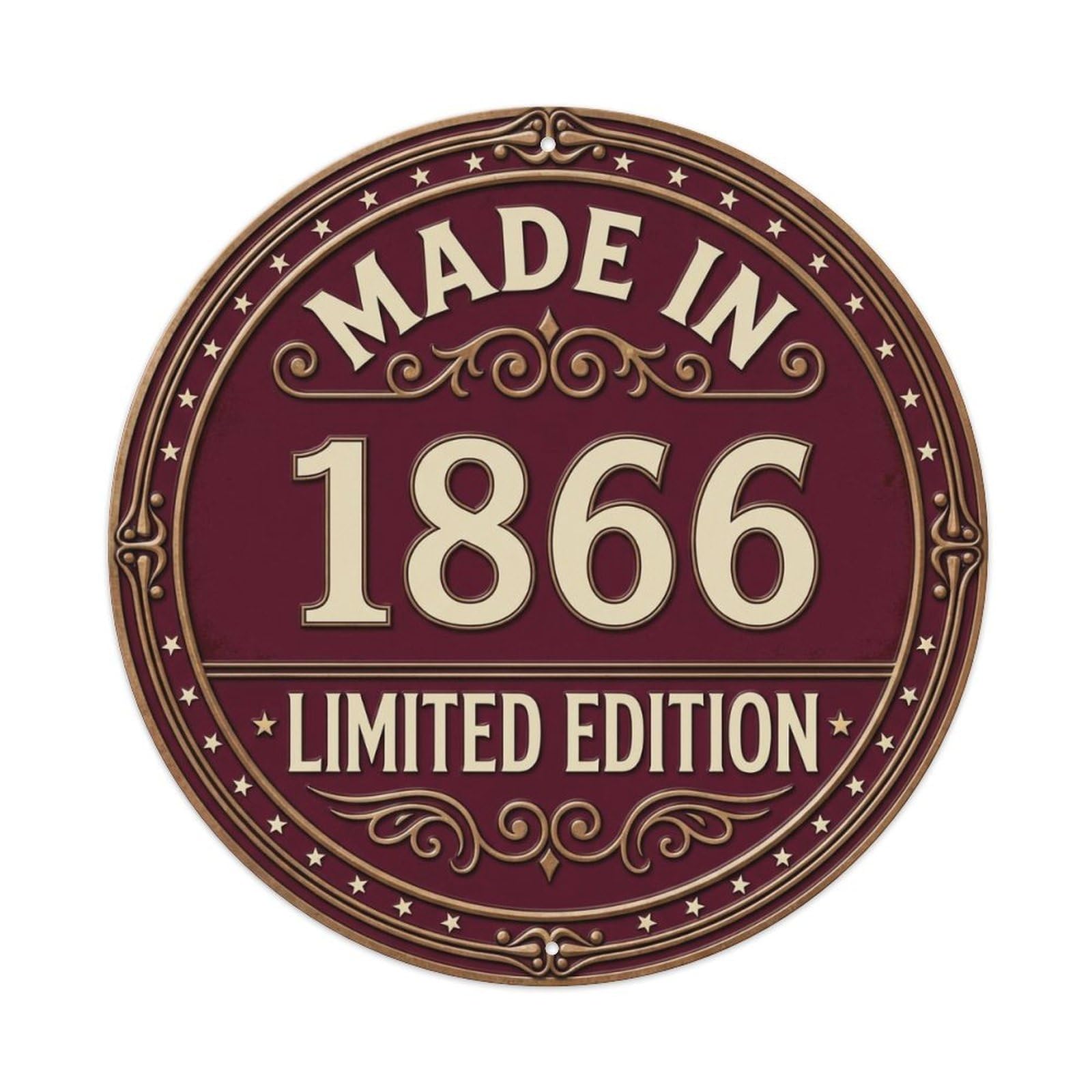 Okahys 8X8inch(20X20cm) Made In 1866 Limited Edition Metal Tin Sign