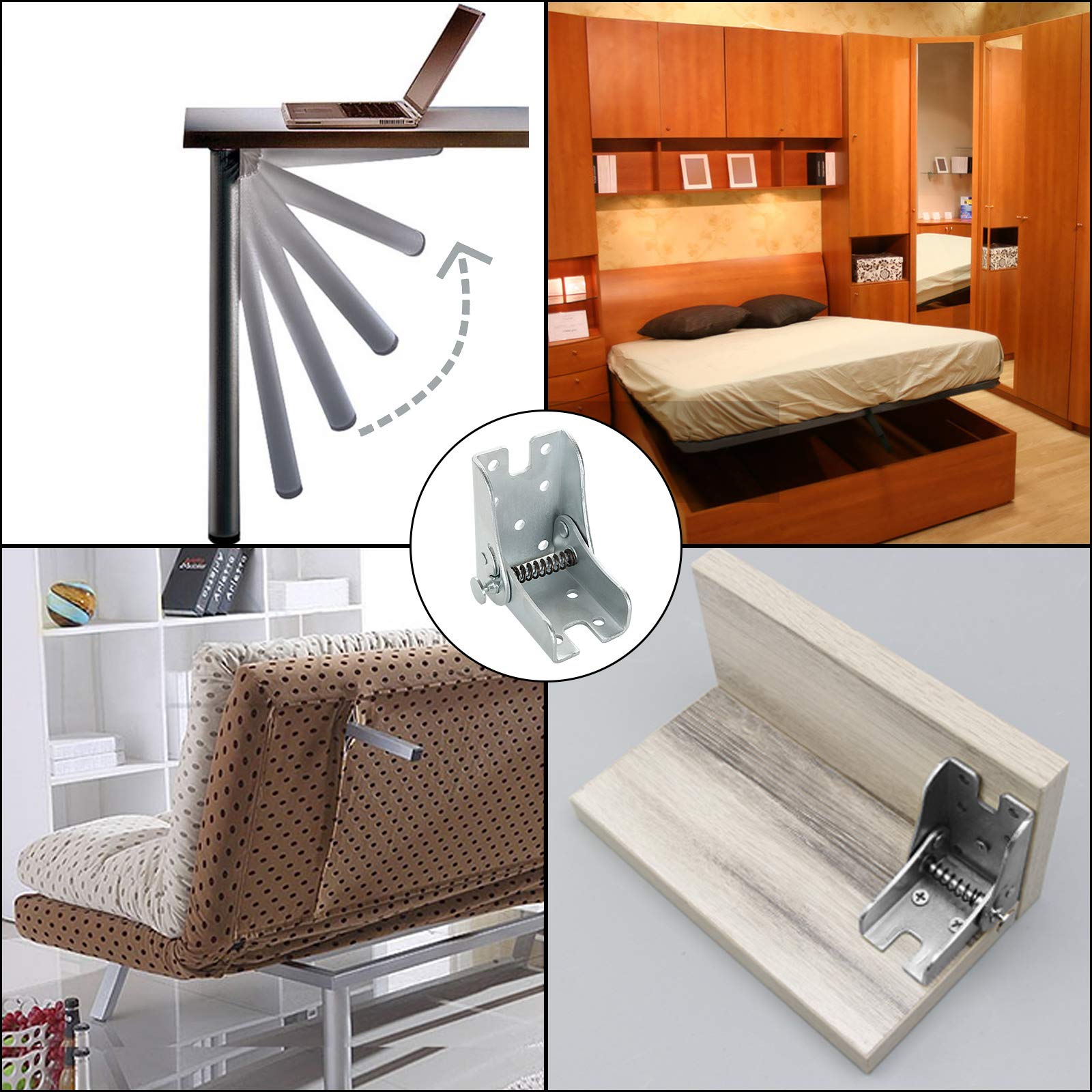 Buy LANIAKEA 4 Pack Folding Table Legs, Foldable Support Bracket, Self