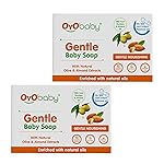 OYO BABY Gentle Baby Soap – Bathing Bar | For Baby’s Sensitive Skin | Gentle Cleansing, Skin-friendly 75gm (Pack of 2)