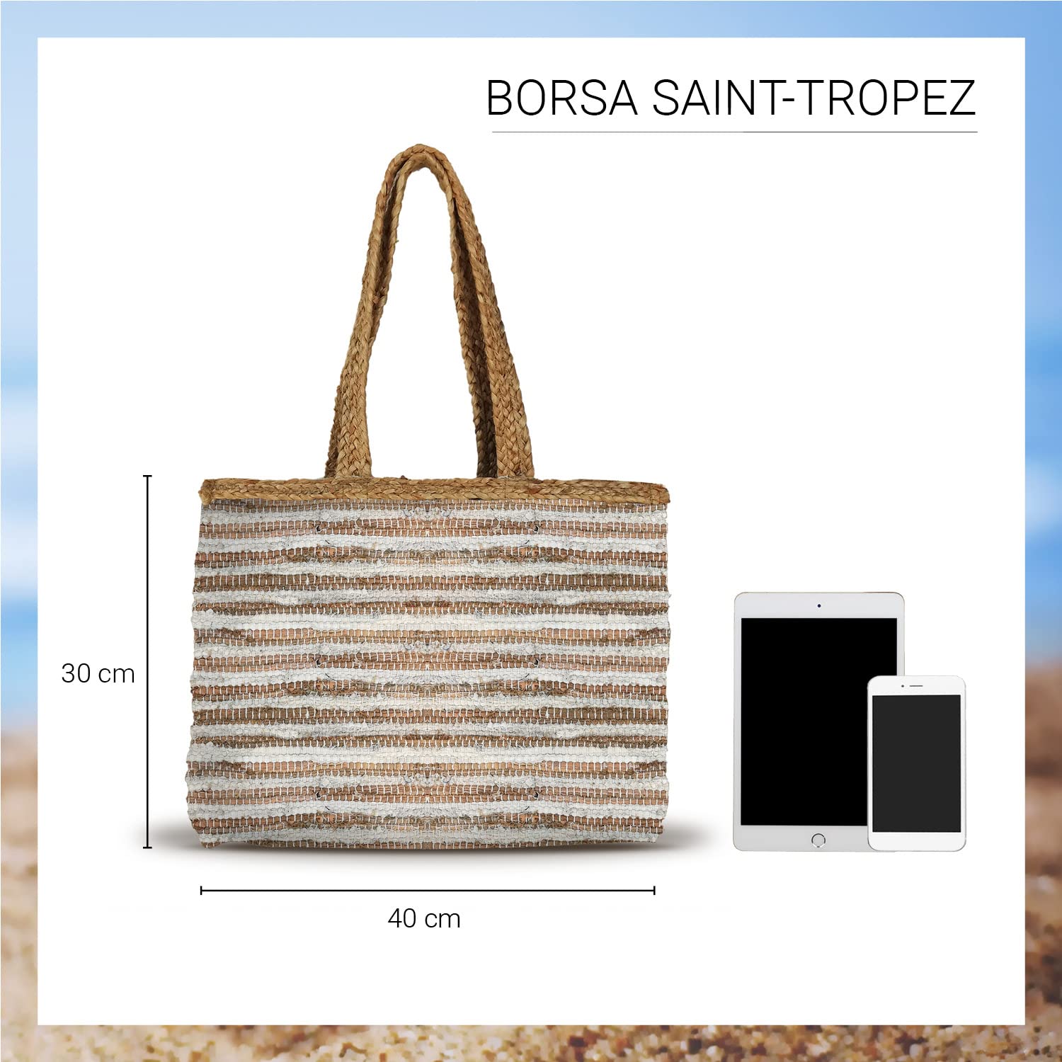 Banzaii borsa donna estiva colorata, borsa mare in paglia intrecciata, interamente realizzata a mano