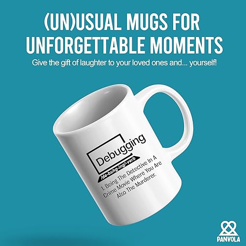 Miniatura 2 de Panvola Taza de café con cita divertida para programador, programación de computadoras, codificador, taza de cerámica (11 oz)