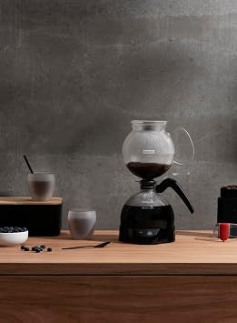 Bodum 34oz ePebo Electric Vacuum Coffee Maker, BPA-Free Tritan Plastic Jug, High-Heat Borosilicate Glass Funnel w/Temperature Control