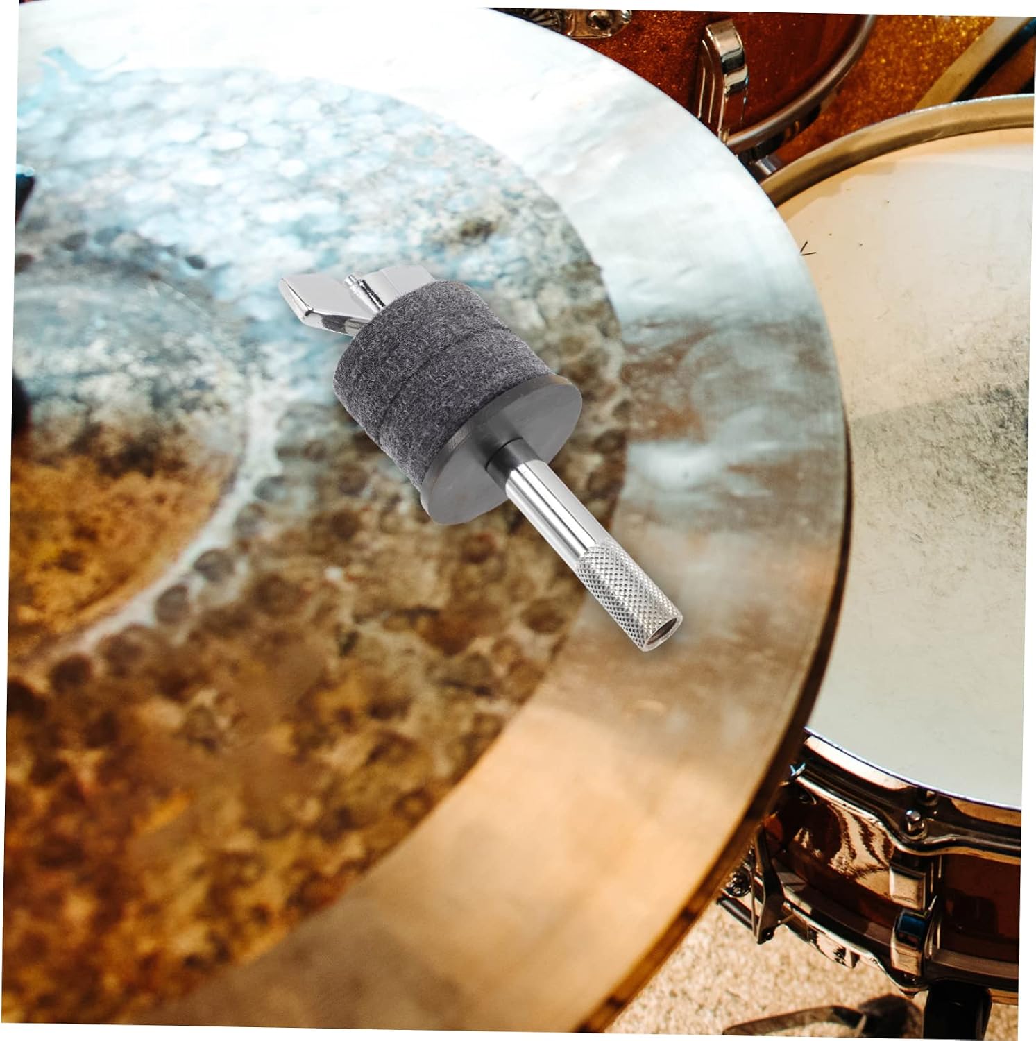 SECFOU Sturdy Metal Cymbal Stacker Mount Easy to Install Drum Cymbal Holder Accessory