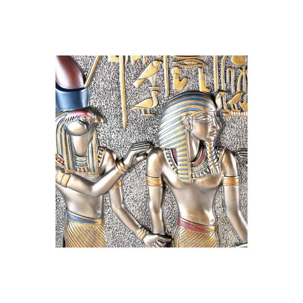 lachineuse - Ramses I - Bajorrelieve Egipcio - 28 x 25 cm - Marco Egipcio con faraones y jeroglíficos - Decoración egipcia - Figura de Objeto Egipcio - Busto Egipcio - Idea de Regalo Decorativa