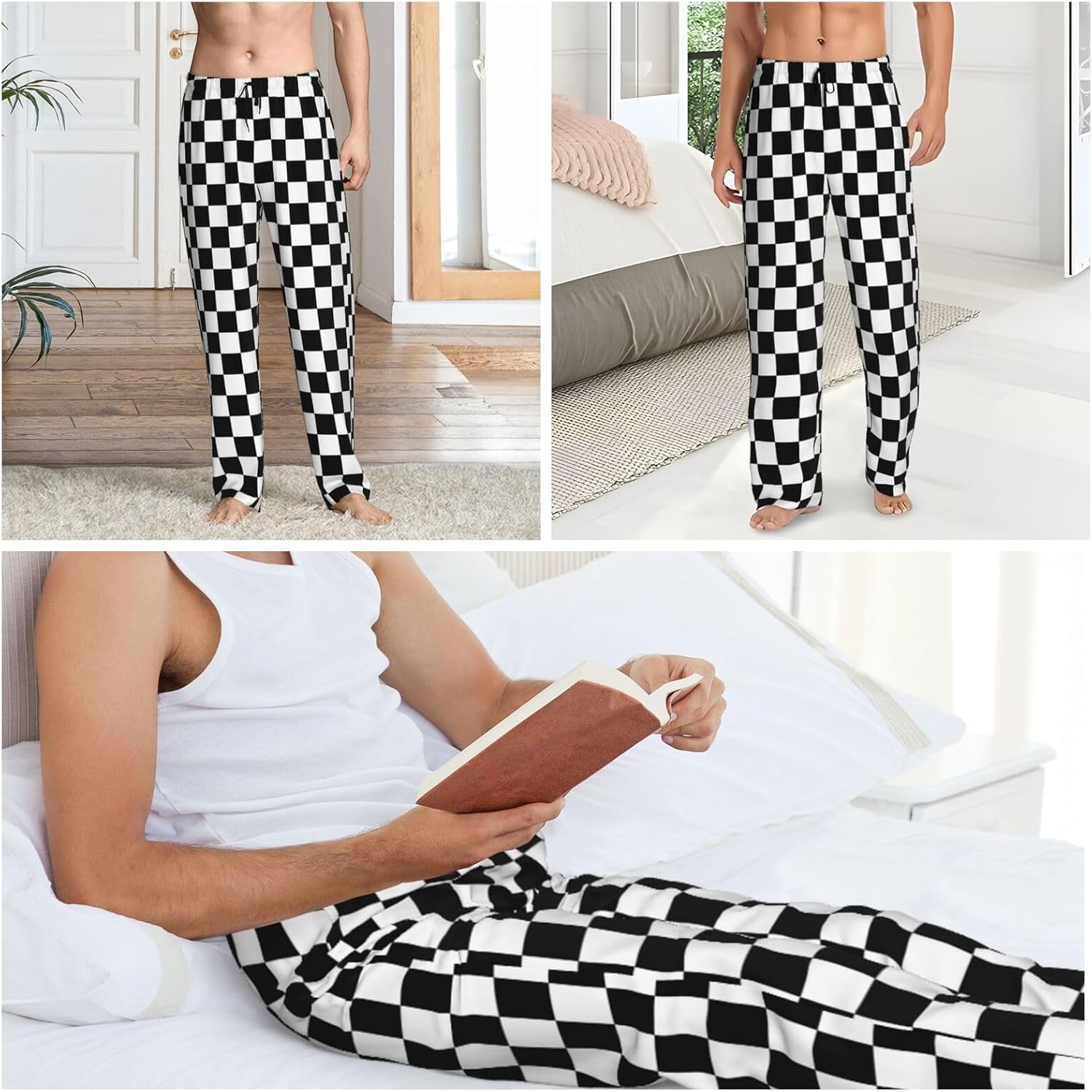 Men'S Comfy Pajama Pants Stretch Sleepwear Lounge Pants With Pockets & Drawstring - Image 6